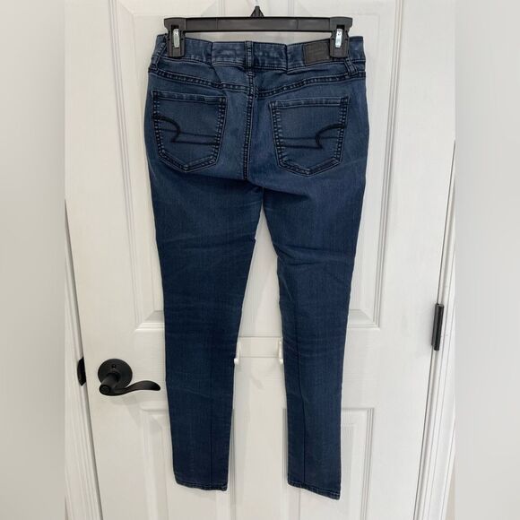 American Eagle Outfitters Medium Wash Stretch Jegging Women’s Size 4 - Picture 2 of 8